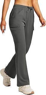 BALEAF Women's Hiking Pants Boot Cut Quick Dry Pants Water Resistant Lightweight UPF 50+ Outdoor