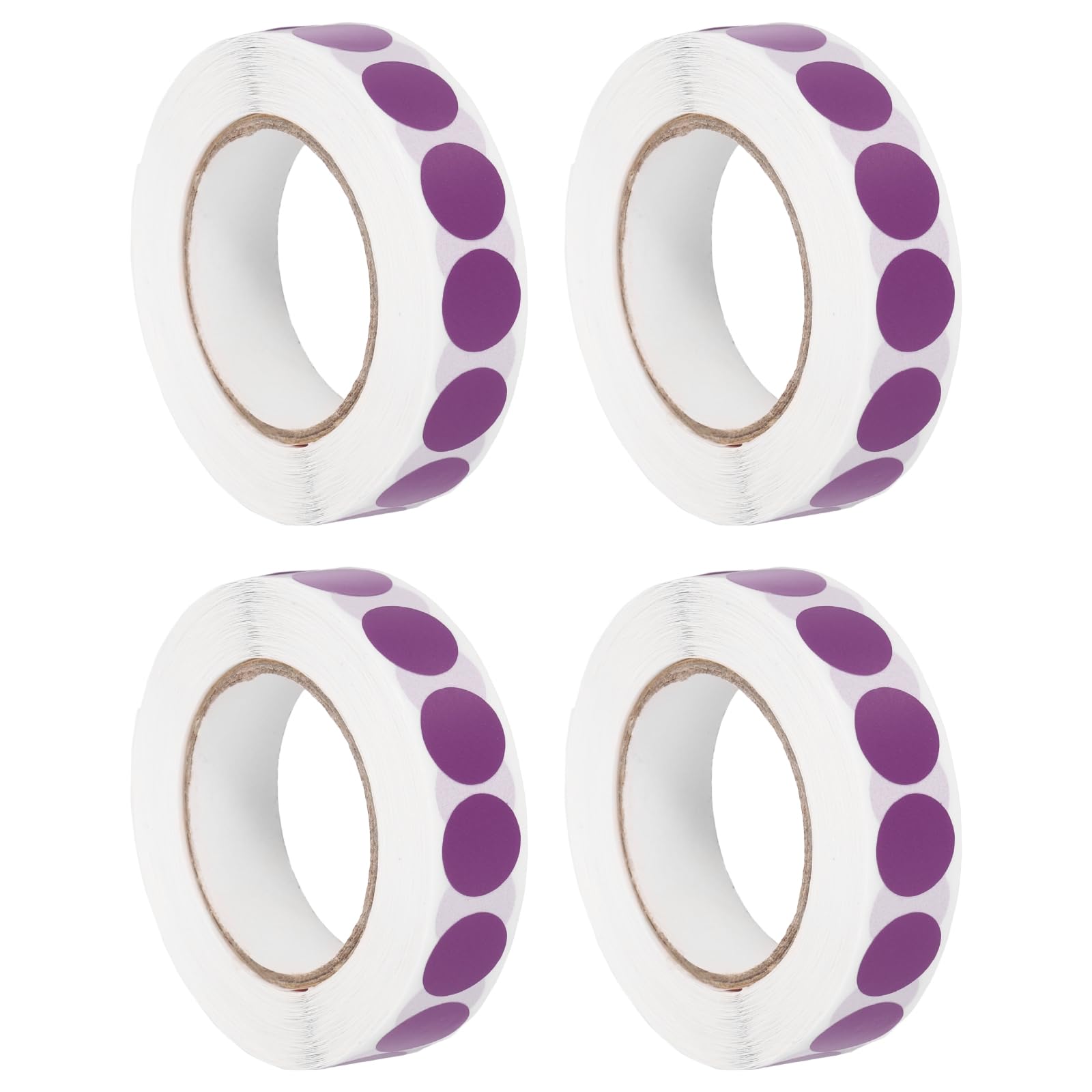 PATIKIL Colored Dot Stickers 13mm, 4000 Pcs Color Coding Labels Blank Circle Stickers Adhesive Round Price Labels for Inventory Office Garage Classroom, Violet