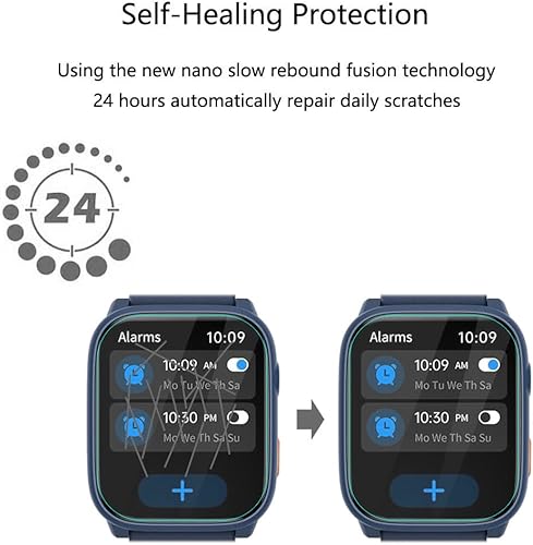 for ModaWin Smart Watch W98 Smartwatch Screen Protector 1.83" [3 Pack] HD Clear Soft PET Film [Anti-Fingerprint] [Anti-Scratch] [Bubble Free] Compatible for MgaoLo ModaWin W98 Kids Smartwatch