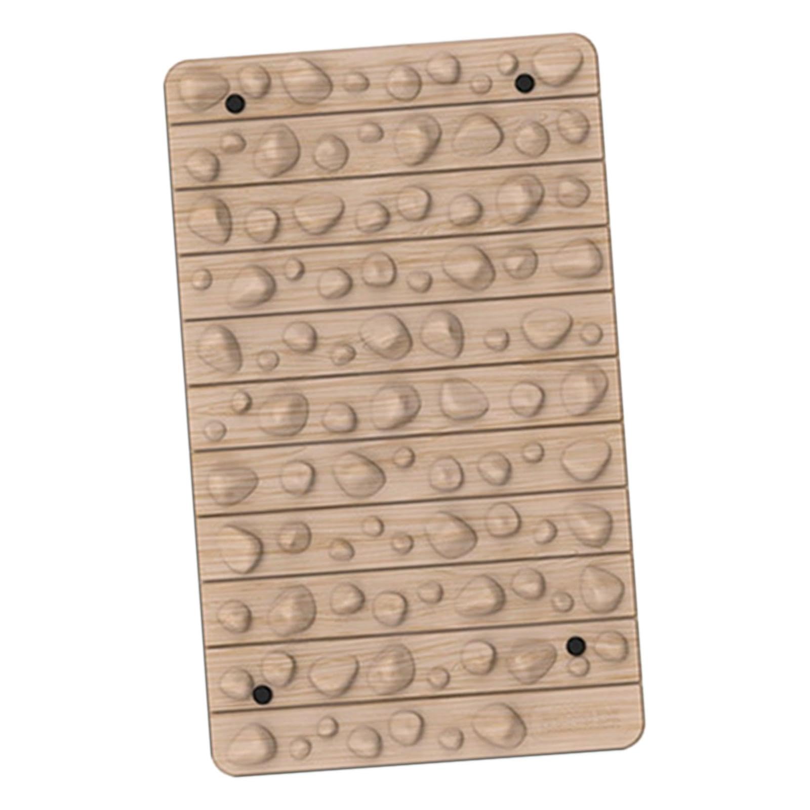 Tappetino per agopressione, leggero, per camminare, per le dita dei piedi, ufficio o in piedi, per camera da letto, soggiorno, spa, colore venature del legno