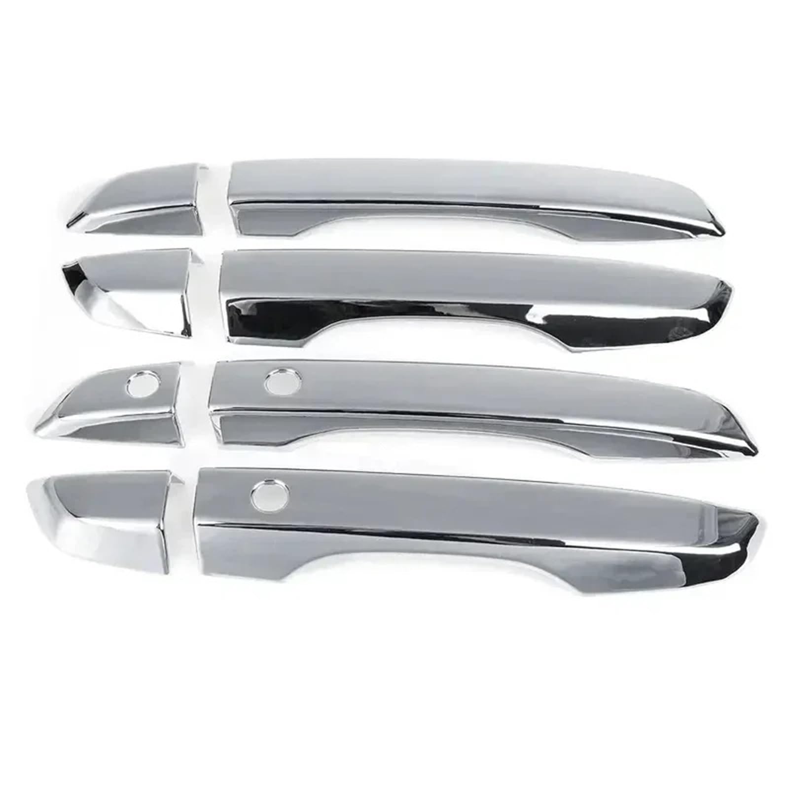 Duduyang Silver S Car Outside Door Handle For Civic 10Th Gen 2016-2021 Car Carbon Fiber Style Black Exterior Door Handle Moulding Cover Trim W/Keyless Entry Decor