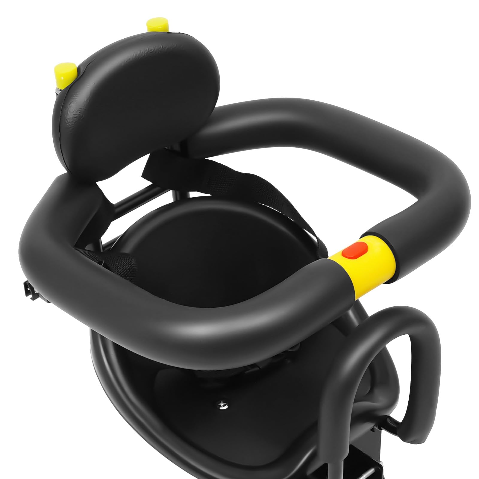 Siège enfant vélo réglable avant - Siège enfant sûr avec harnais et barrières - Pratique pour vélos de ville et vélos familiaux