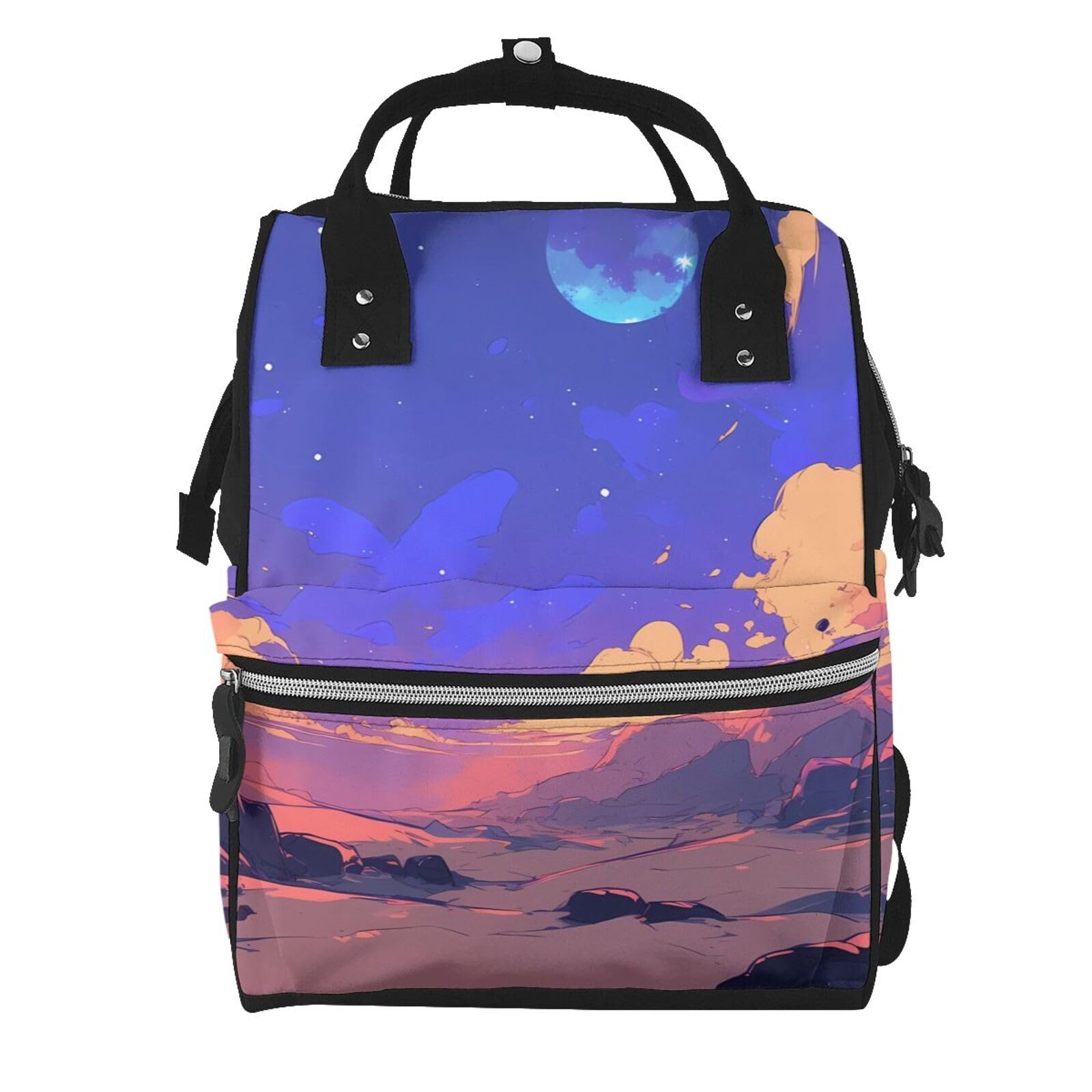 Mochila multifuncional personalizada para pañales, bolsa de pañales de gran capacidad con mamás y papás, viajes y uso diario