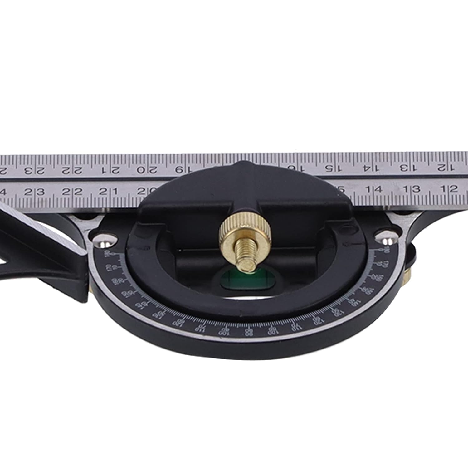 Aladeno Combination Square Stainless Steel 300mm Protractor Multifunctional Square Tool Carpenter Square Woodworking Tools Combination Gauge with Level for Marking and Measuring
