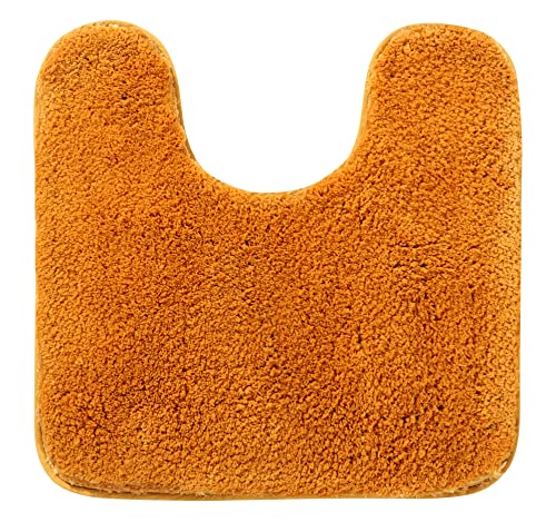 Image of Pano Microfiber Anti Slip Bathmat Set with Contour, Soft & Super Absorbent Mats for Shower, Washable, Non-Slip & Quick-Drying Mats for Home, Kitchen, Office, Pack of 2 (Gold, 50X75 Cm & 50X50 Cm)