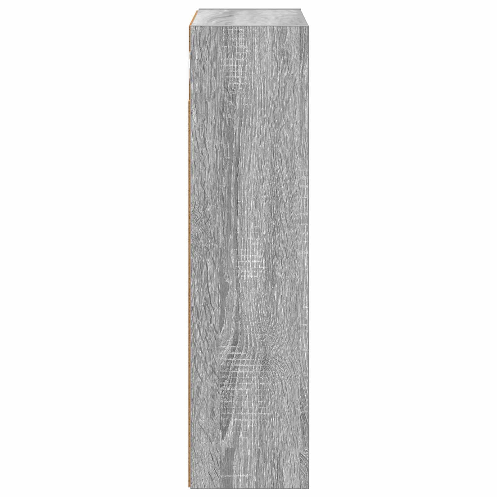 vidaXL Armario de Pared para baño Gris Sonoma 40 x 16 x 62,5 cm, Armario de baño Moderno, Estante Rectangular, Almacenamiento práctico, Ahorro de Espacio, diseño Elegante y contemporáneo