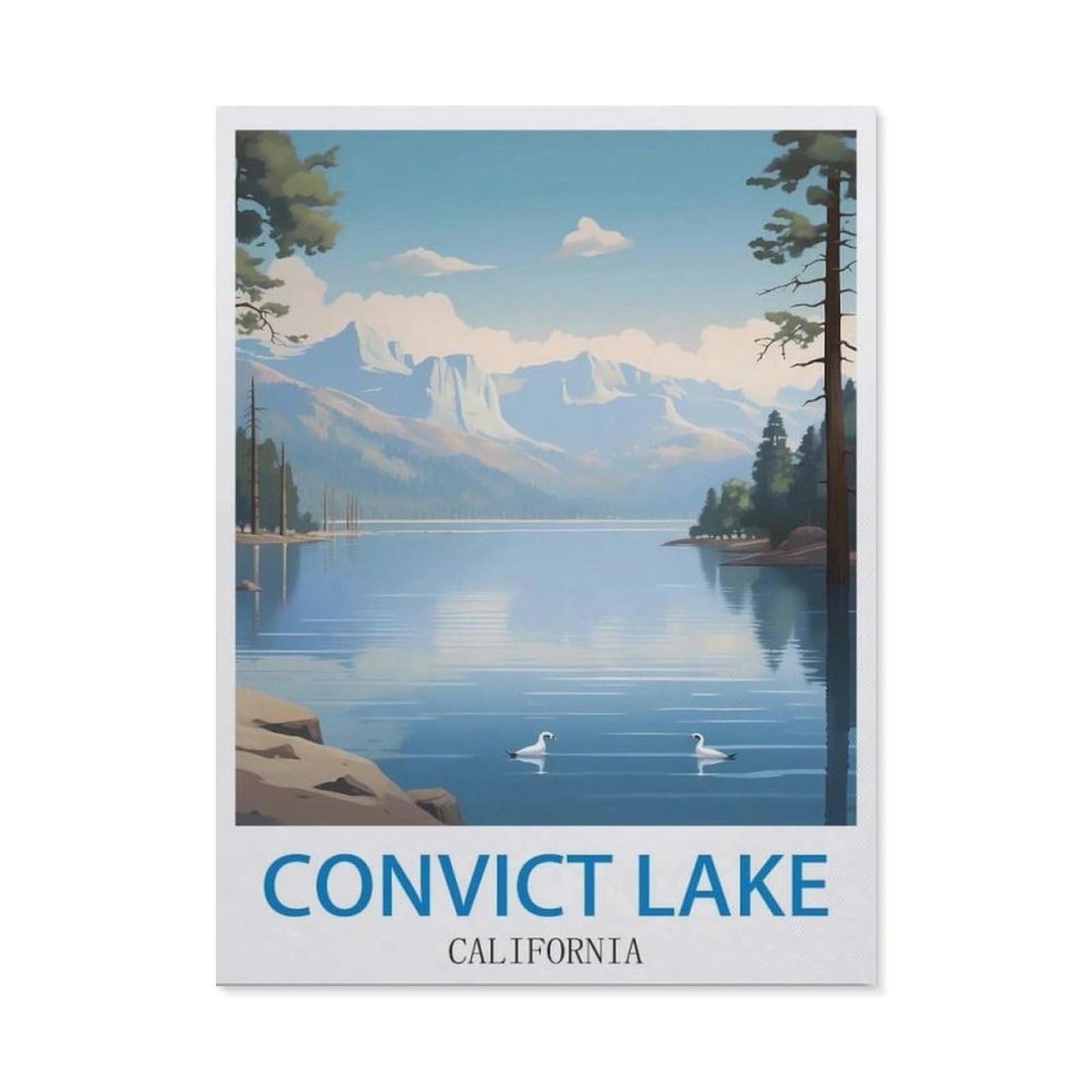 BEAYODKP 5D DIY Diamond Painting kit，Convict Lake California（50x60cm）