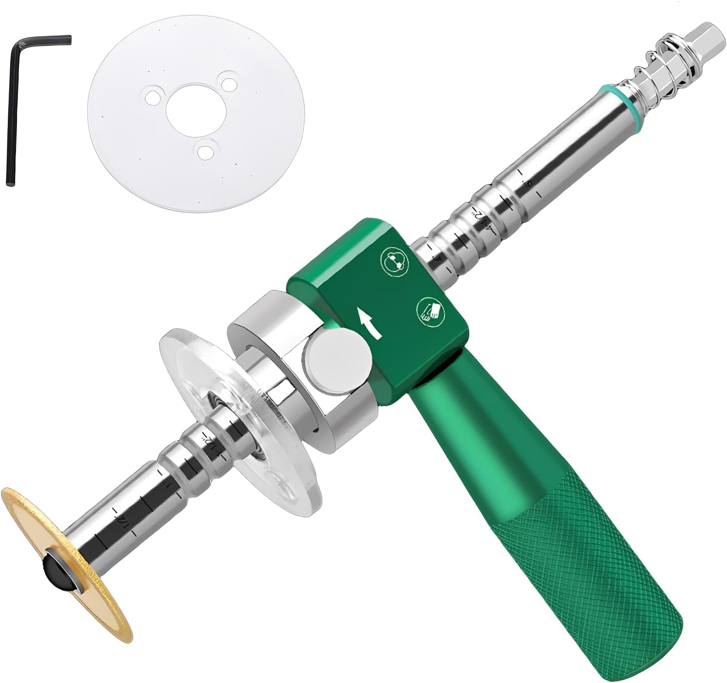 Inside Pipe Cutter for Pvc Abs with Diamond Grit Wheel,6-105mm Adjustable Depth,1/4 Hex Shank for Drills