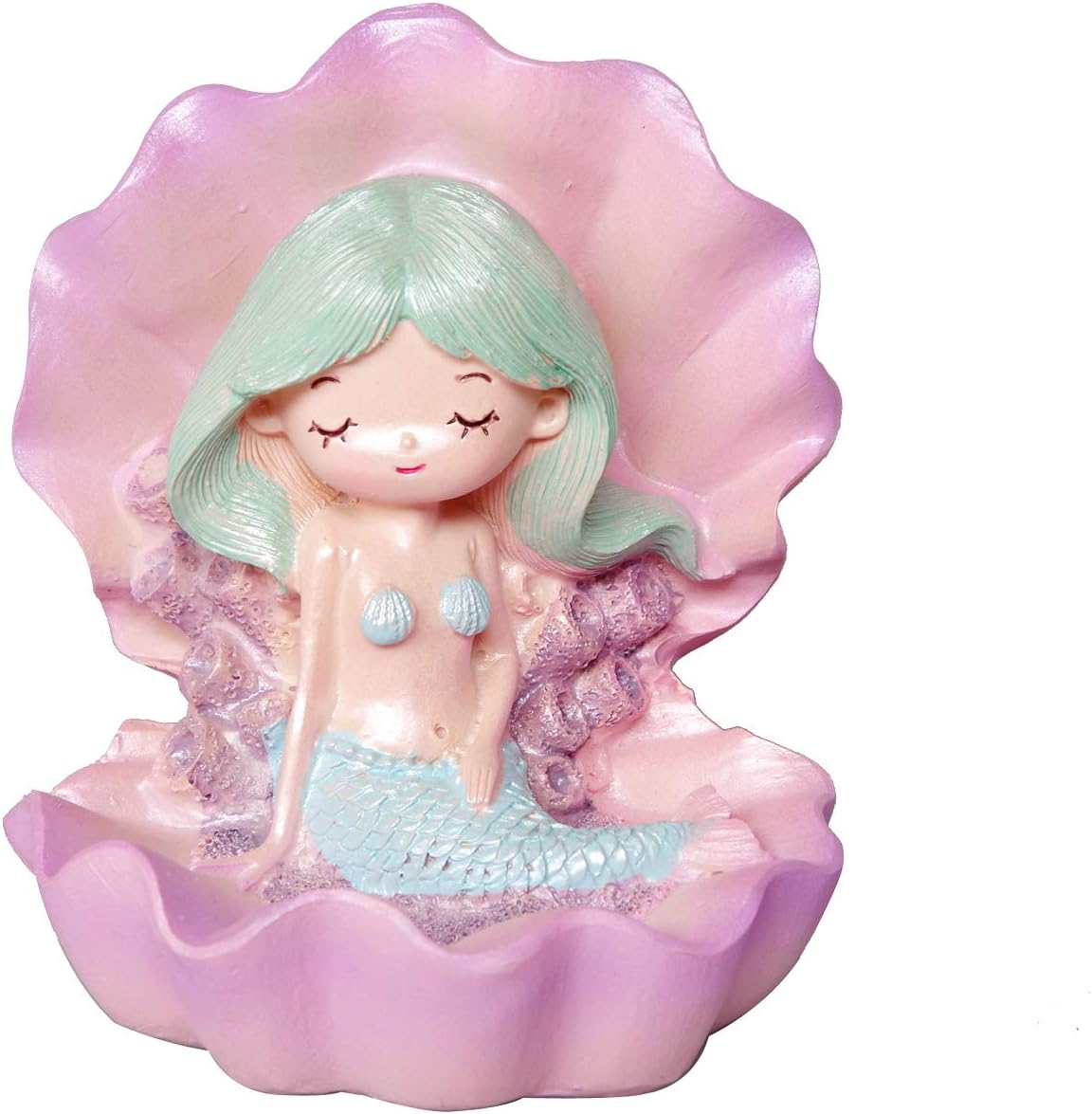 Sunormi Purple Mermaid With Shell Cake Toppers Cake Decoration Home Table Car Decorations Kids Mermaid Lovers Gifts