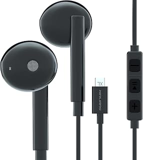 USB C Headphones for Samsung S23 S22 S21 Z Flip 3 Fold 3 Wired Earbuds with Microphone & Deep Bass for iPhone 15 Pro Max Plus Type C Earphones for Google Pixel 6 OnePlus 9 Pro iPad Pro/Mini