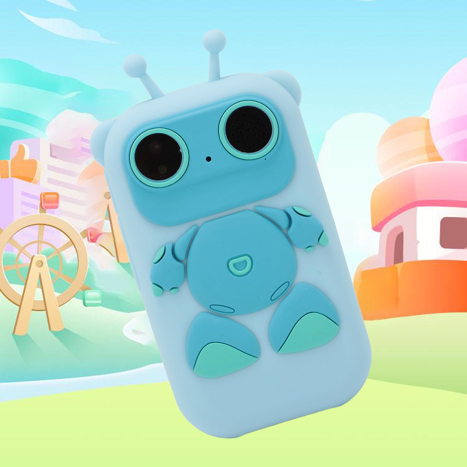 Smart Phone per Bambini, 2.8in IPS Touch Screen Kids Smart Phone Toy 1080P 48MP Digital Camera Cute Kids Smart Phone Toy con Doppia Fotocamera, Lettore Musicale, Gioco (Blue)