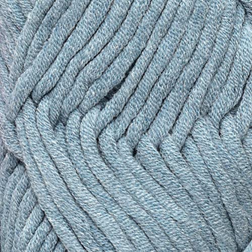 Image of Vardh Man Cotton Plus 16-ply Light Airforce 200 GMS 51% Cotton, 49% Acrylic Ball Hand Knitting Cotton /Art Craft Soft Fingering Crochet Hook Yarn, Needle Knitting Yarn Thread Dyed-IB Art-AFDI