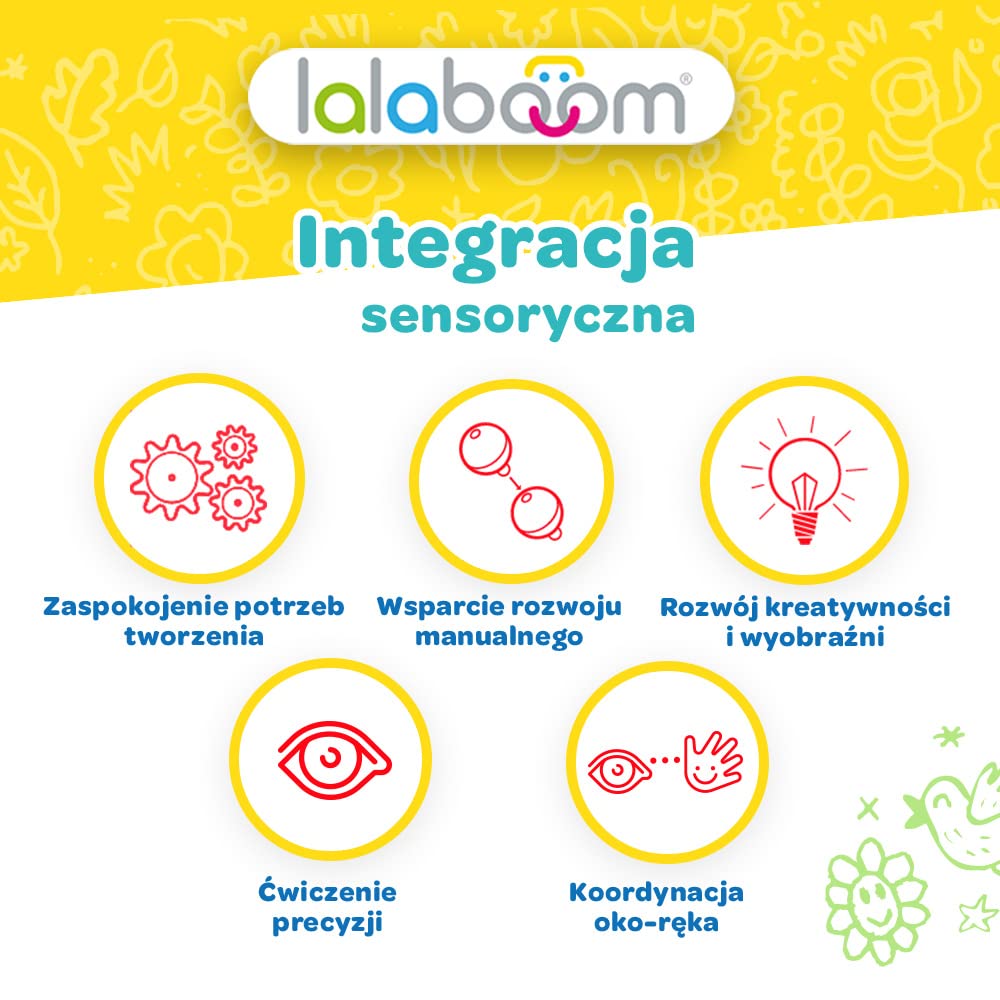 Trefl, Lalaboom - Kulko-klocki Sensoryczne, Zwierzątka - Zestaw 24 Elementów, Zabawka 4w1, Klocki dla Maluchów, Rozwój Motoryczny, Bezpieczna Zabawka Edukacyjna dla Dzieci od 10 miesięcy
