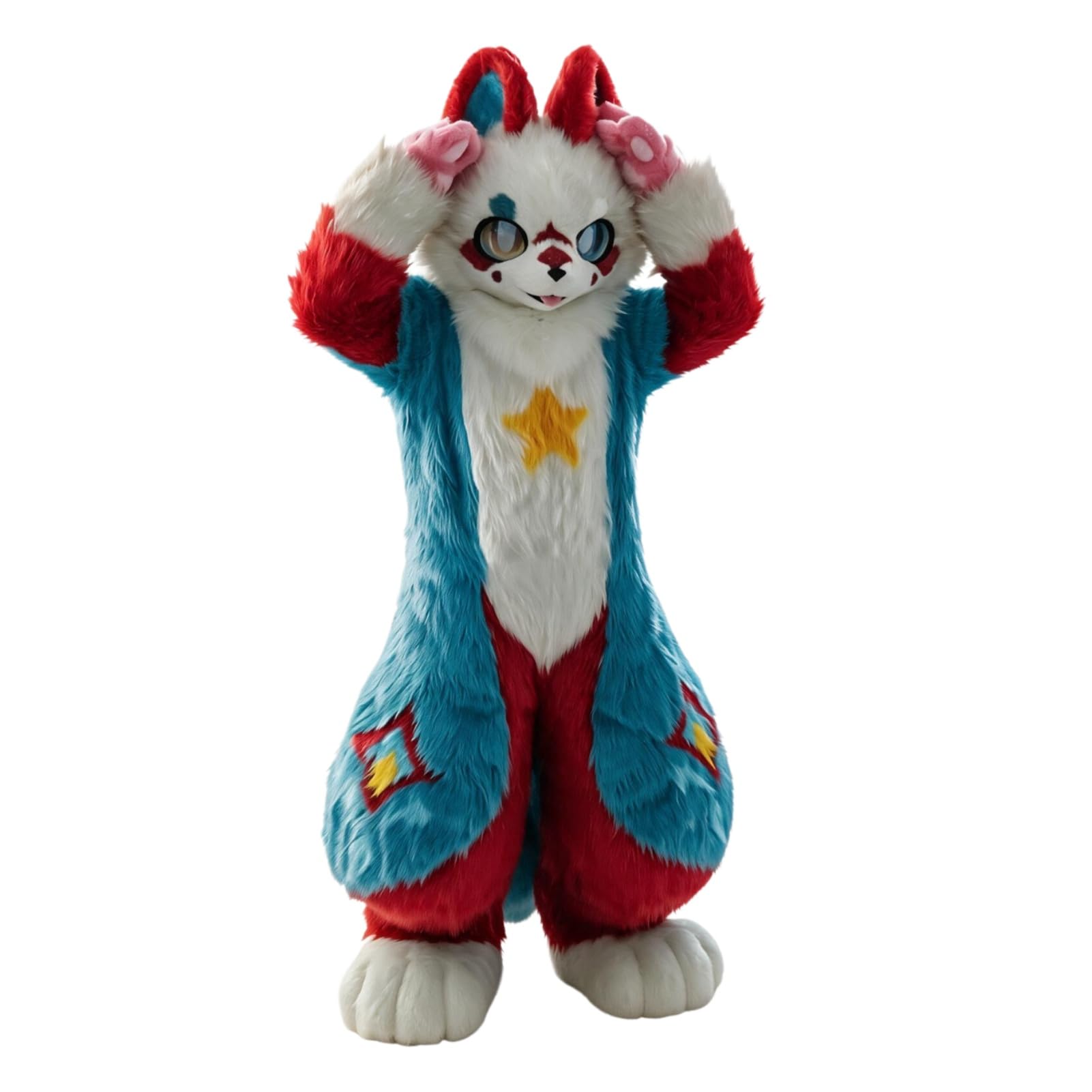 Furry Fursuit pełny kostium maskotki realistyczny strój cosplay | Dostępny w wielu kolorach z możliwością dostosowania rozmiarów. Idealny na imprezy, karnawały, pokazy cosplay i spotkania fur