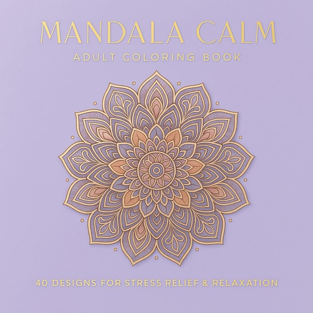 Mandala Calm: Stress Relief Coloring Book for Adults – Relaxing Mandalas for Calm & Mindfulness (Mandala Collection)