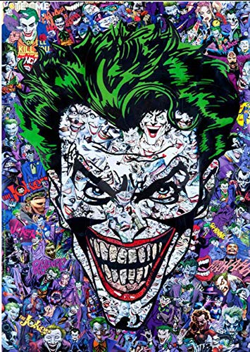 yaoxingfu Puzzle 1000 Piezas Pintura Joker Batman Puzzle 1000 Piezas paisajes Rompecabezas de...