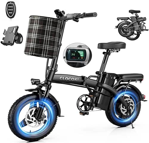 Electric Bike for Adults 500W Peak Motor, 14" Folding Ebike