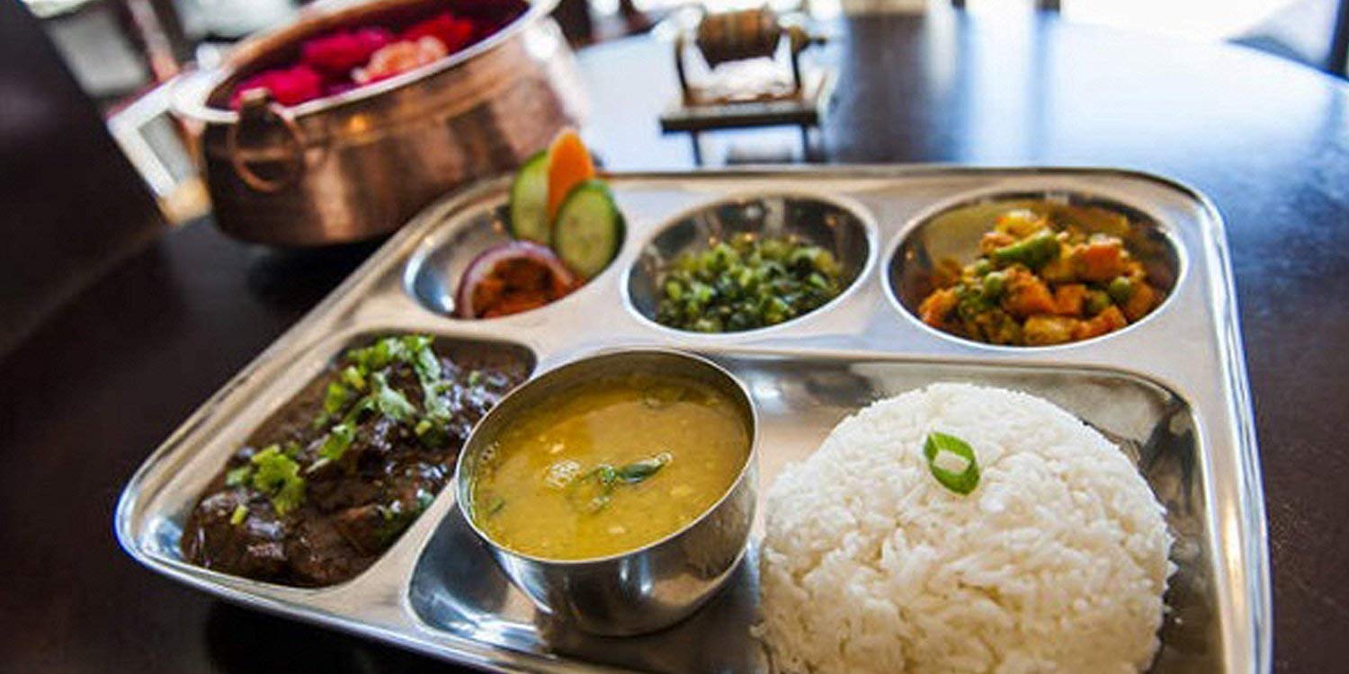 Buy Stainless Steel Rectangular Thali,Steel 5 Compartment Rectangle