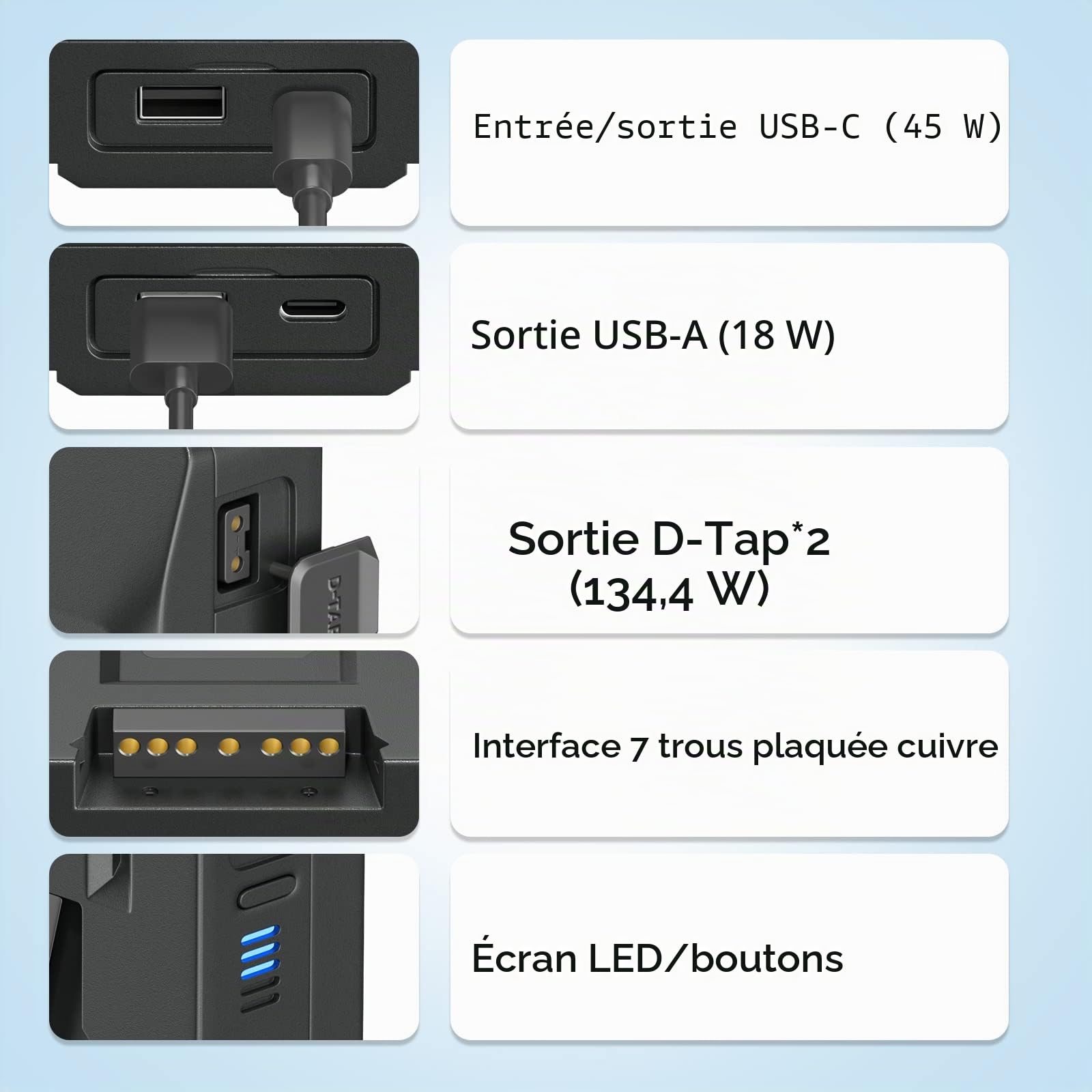 Lot de 2 Batteries V Mount/V Lock – 95 Wh 14,4 V 6600mAh Rechargeables Li-ION pour caméscope vidéo de Diffusion, Compatible avec Sony HDCAM, XDCAM, caméras numériques cinéma et Autres caméscopes