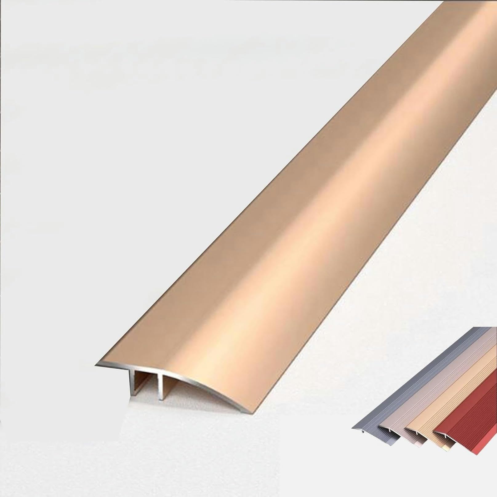 LGEOELIAS Floor Transition Strip, Threshold Ramp, Thresholds for Doorways, Wheelchair Ramp Edge Reducer Laminate Transition Cover Edge Trim Gap Doorway Threshold for Uneven Floors Heights