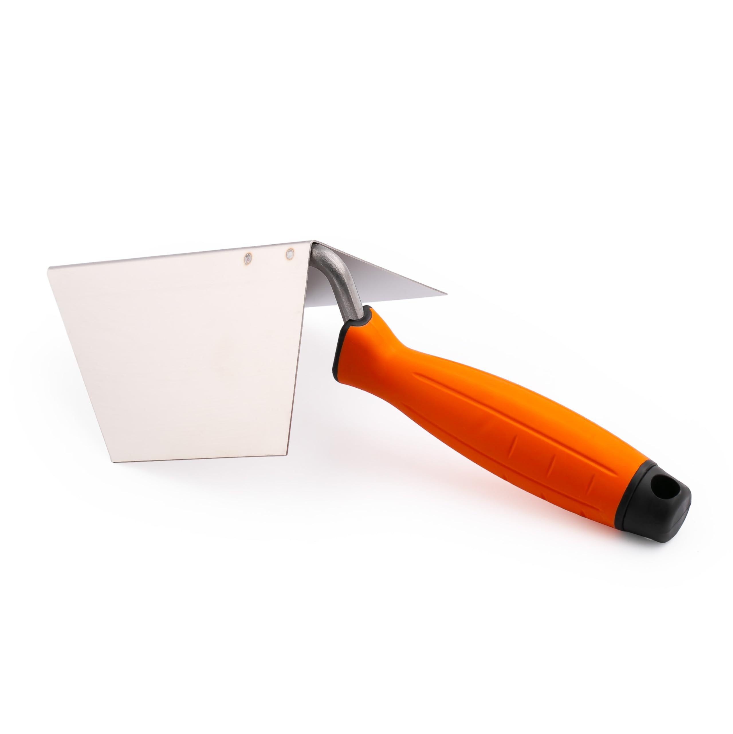 Mivos 2 x truelles d'angle inoxydables 125 x 75 mm - intérieur et truelle d'angle extérieur en acier inoxydable - intérieur et extérieur avec manche souple - Spatule - MADE IN EU