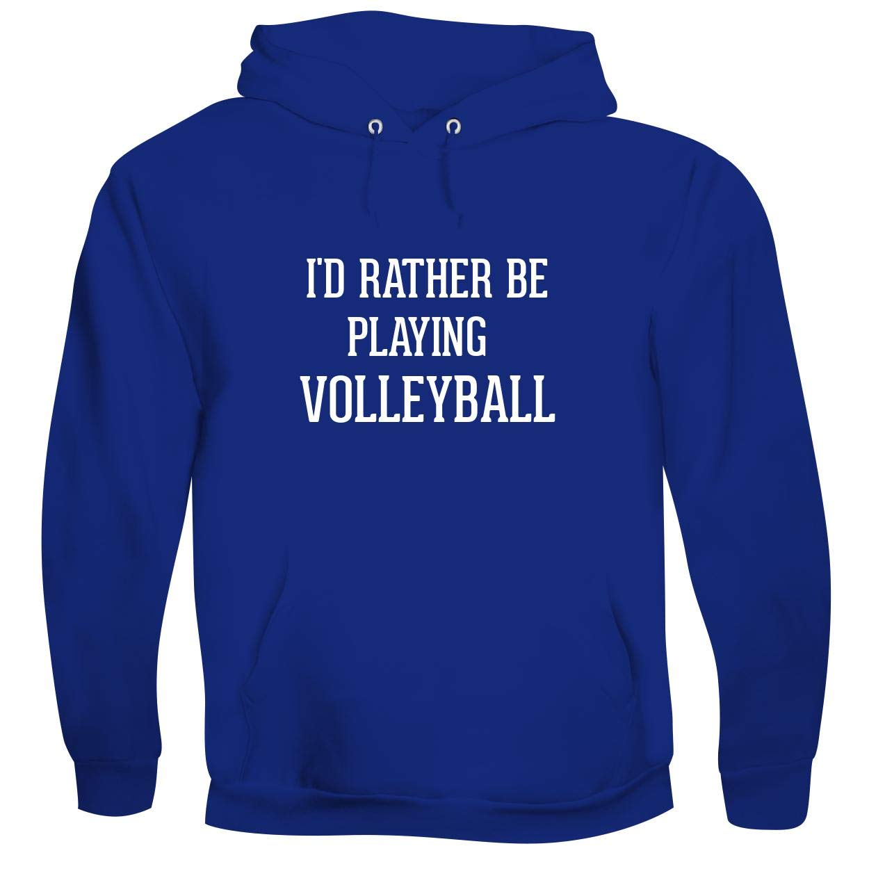 I'd Rather Be Playing VOLLEYBALL - Men's Soft & Comfortable Pullover Hoodie