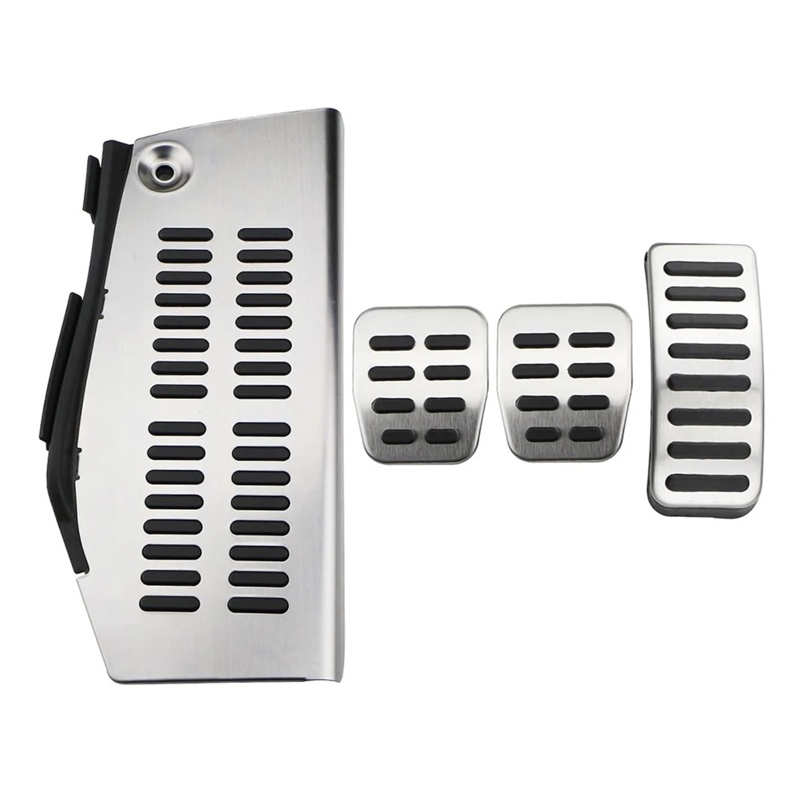 osłony pedałów samochodowych Car Pedals Stainless Steel Dead Pedal Pad Foot Rest for Volkswagen Polo for VW Golf 4 Bora Beetle RSi GTI R32 for Audi A3 8l for Seat(MT With Rest)