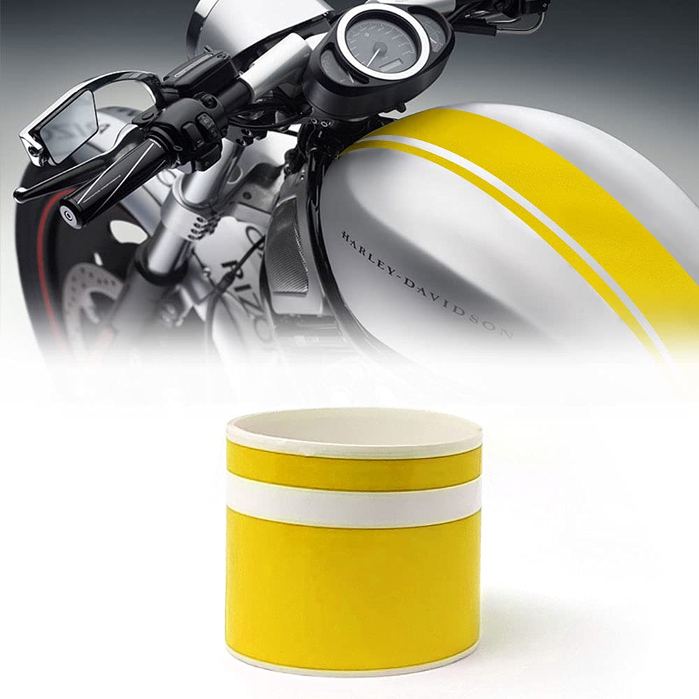 Quattroerre 10652 Adhesive Strips Bike R Stripe Double for Motorcycle Yellow