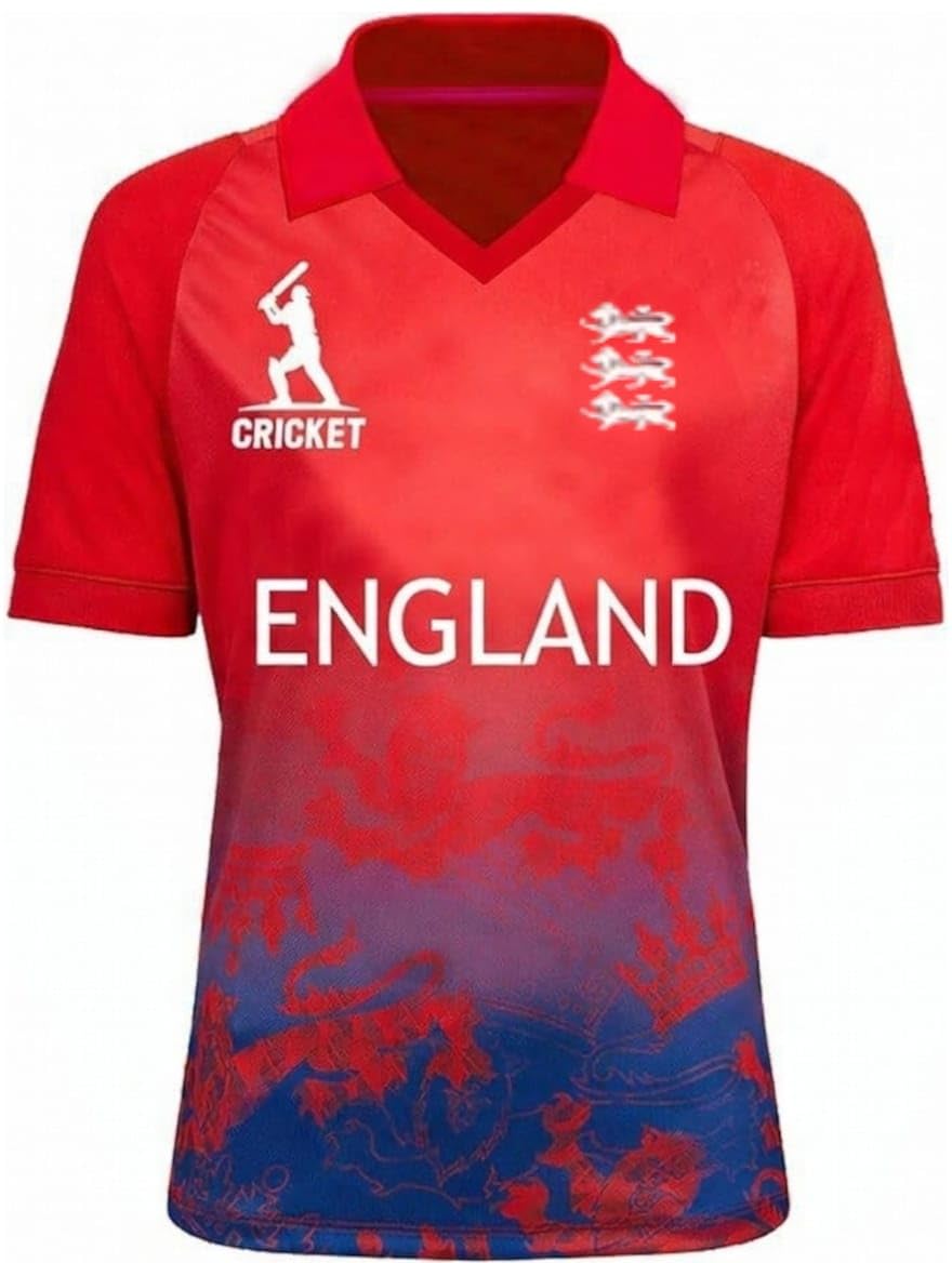 Cricket T-Shirt Sports Jersey Top – Men Women Unisex Short Sleeve Cricket Shirt for Australia India Pakistan England Afghanistan Sri Lanka Breathable Lightweight Sportswear