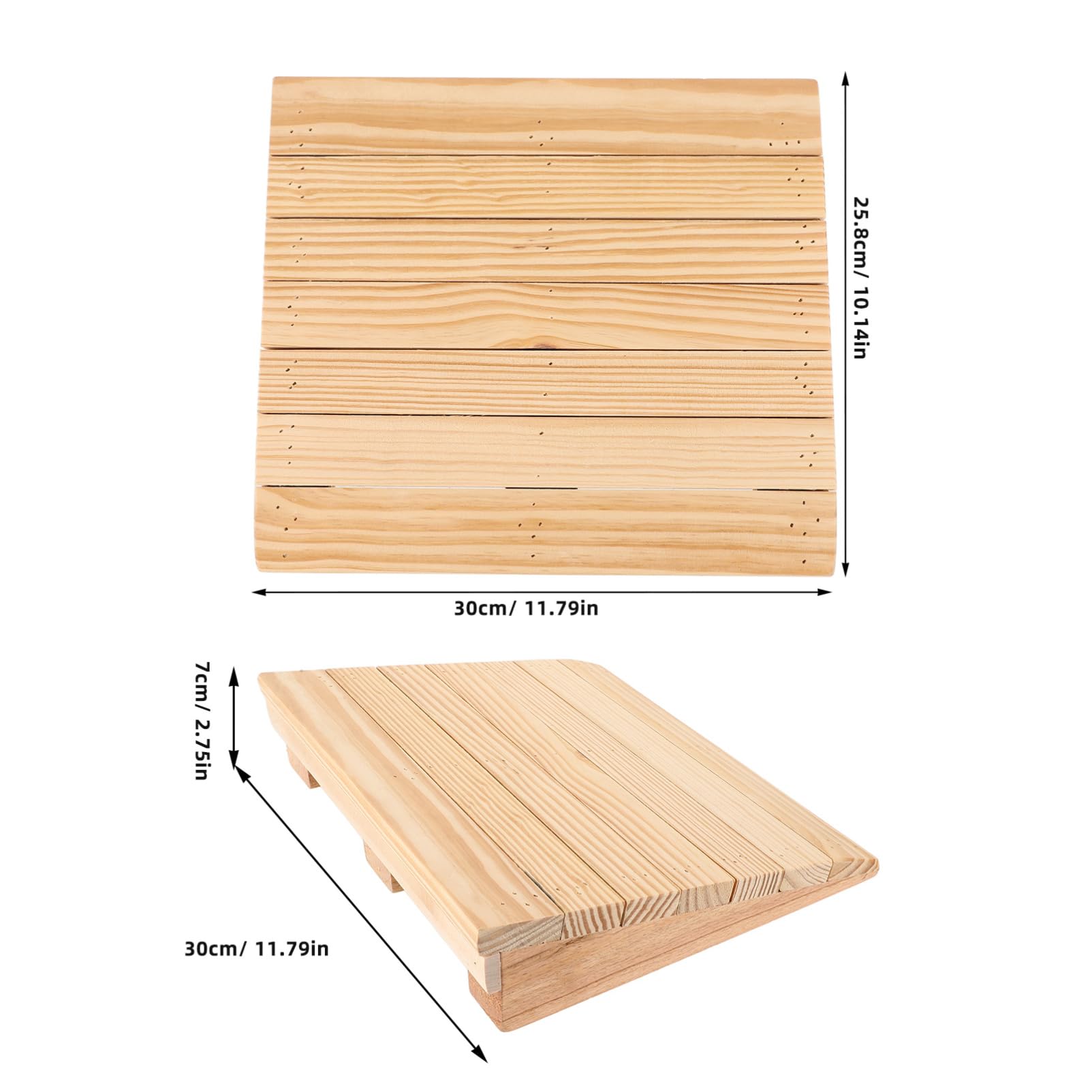 Cabilock Ramp Pad Wood Threshold Ramps Portable Wheelchair Ramp Door Ramp Door Entry Wheelchair Ramp Threshold Ramps for Doorways Motorcycle Ramp Sweeping Robot Ramp Wood Ramp Wooden Beige