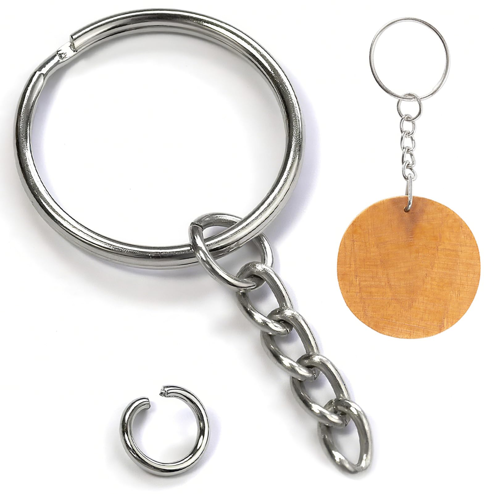 Redaancy 30 Pezzi Anelli Portachiavi 25 , Ganci Cerchio, Con - Foto 9