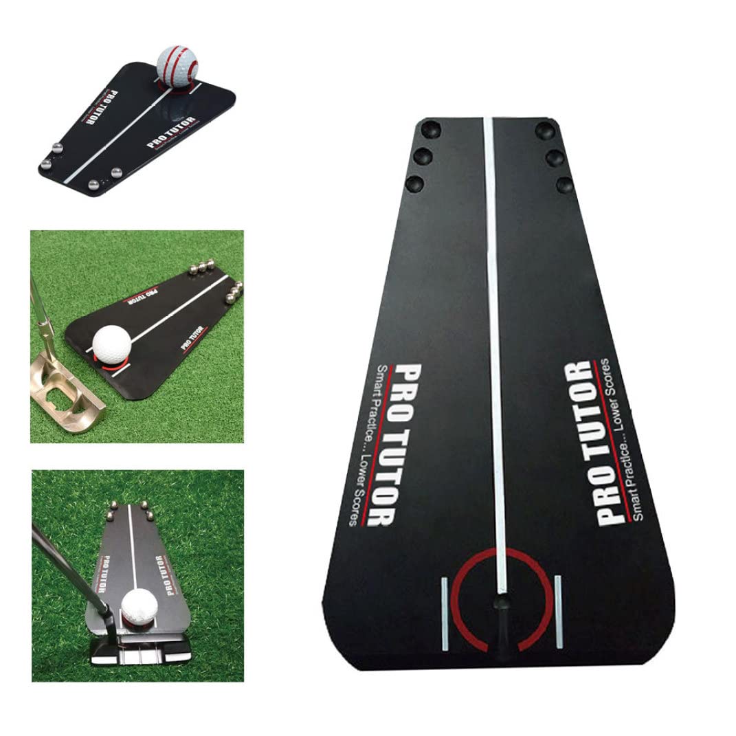 Ayuda para Putting de Golf, alineación de Entrenamiento, Tutor Putter, Espejo portátil, Accesorios para Juegos de Golf
