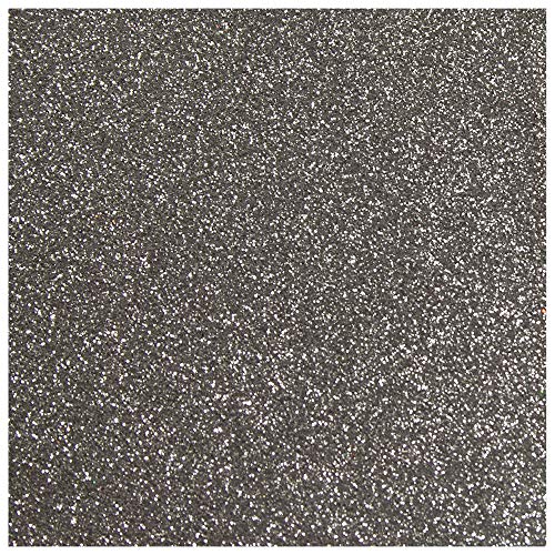 Carton pailleté argenté sans perte de paillettes, lot de 10 feuilles 30,5 cm