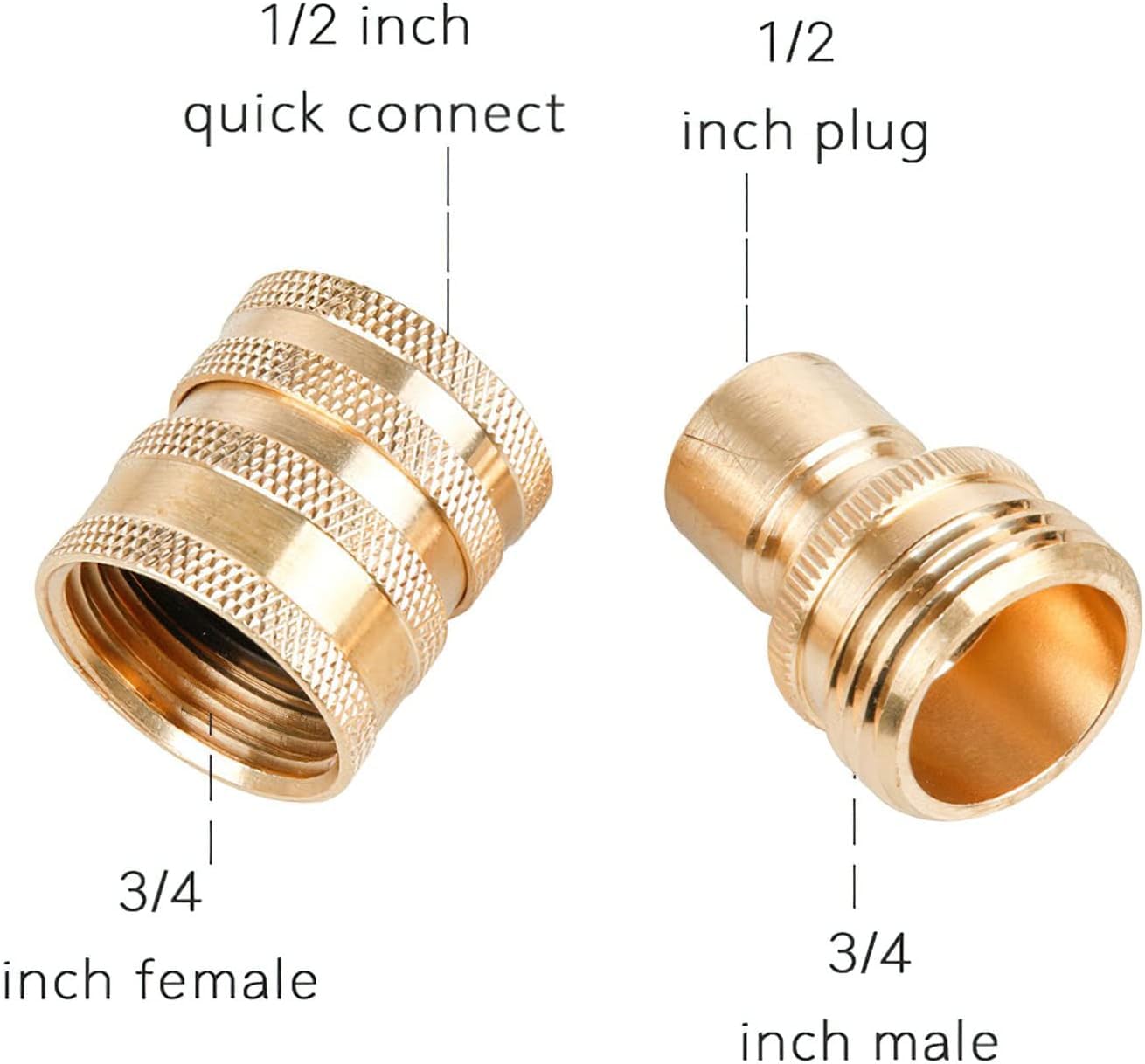 Set di 8 adattatori per idropulitrice a sgancio rapido, kit adattatore M22 girevole a 3/8 '' Quick Connect 3/4" a sgancio rapido
