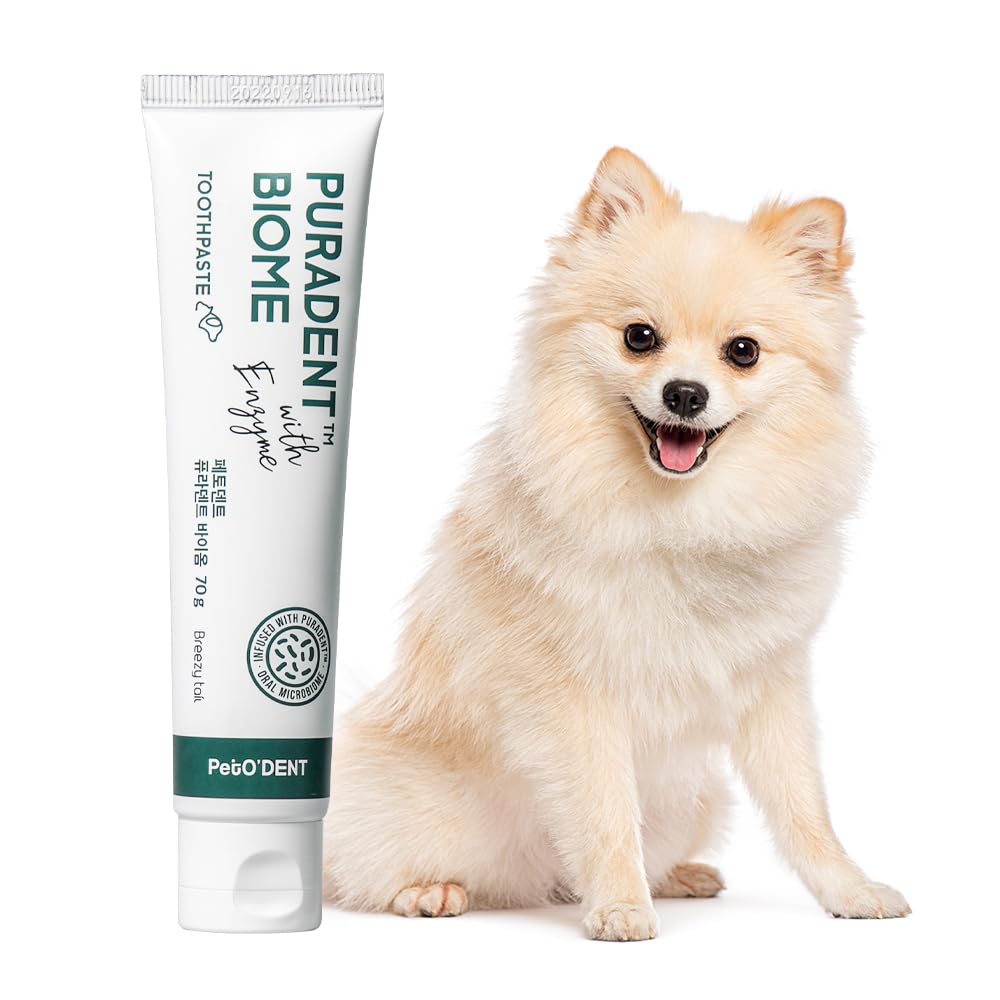 PetO’Dent Toothpaste for Dogs, Clean & Safe Formula with 11 Ingredients, Free from Artificial Flavors & Colors, Freshens Breath, Supports Gum Health & Oral Hygiene (2.37 fl oz/70g)