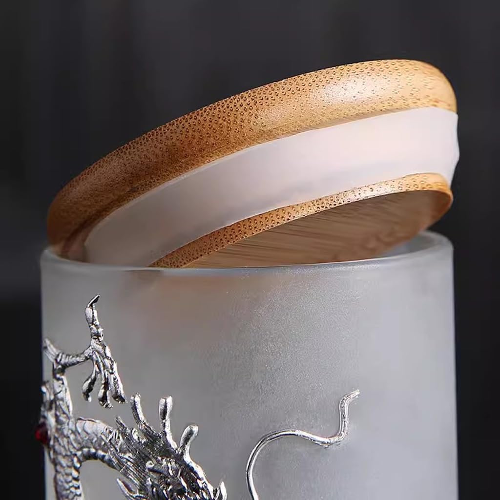 Organizador de Bolsitas de Té Latas de té esmaltadas de estilo chino, pequeñas latas de almacenamiento portátiles for el hogar, juegos de té de Kung Fu retro hechos a mano, almacenes de té de almacena