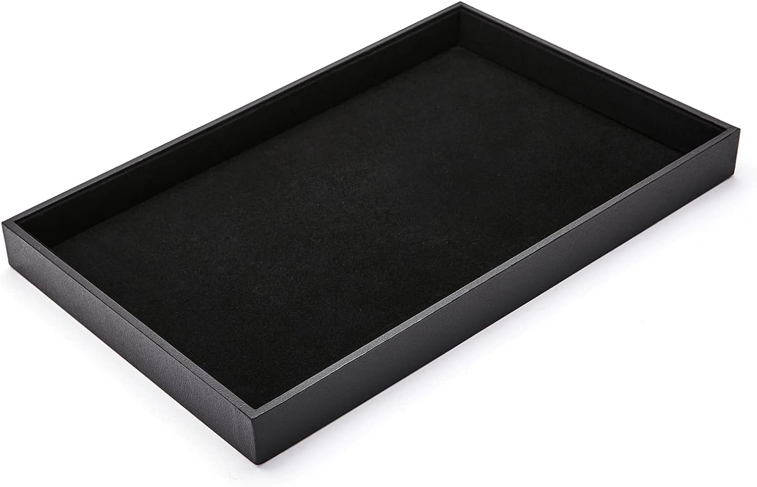 XCRUI Black Velvet Stackable Jewelry Tray Showcase Display Earring