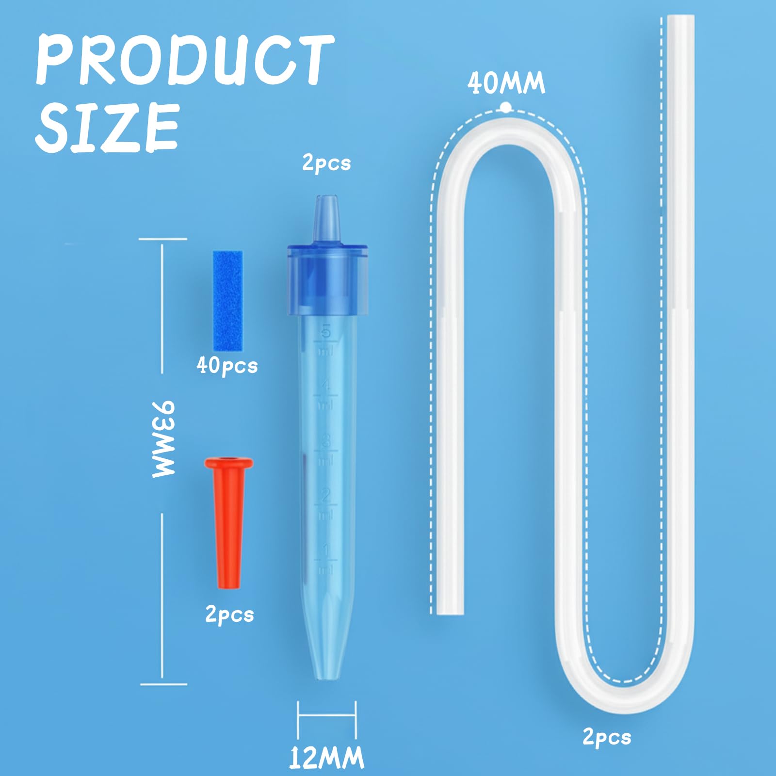 Nasensauger für Baby, Baby Nasensauger Sanftes Absaugen bei Schnupfen, mit 40 Hygienefilter, Spülmaschinenfest, BPA-frei