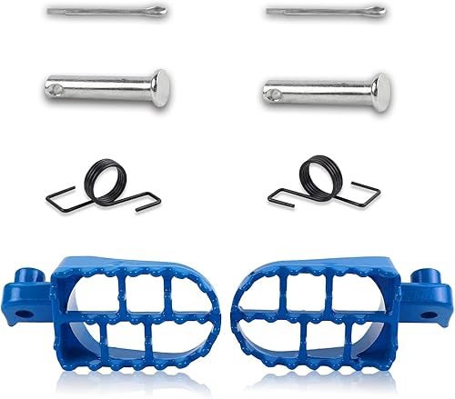 Vista 25 de FLYPIG Estriberas de aluminio Estriberas Reposapiés Reposapiés para Dirt Bike 50 70 90 110 PW50 TW200 XR50R CRF70 CRF80 CRF100F TT225S Negro