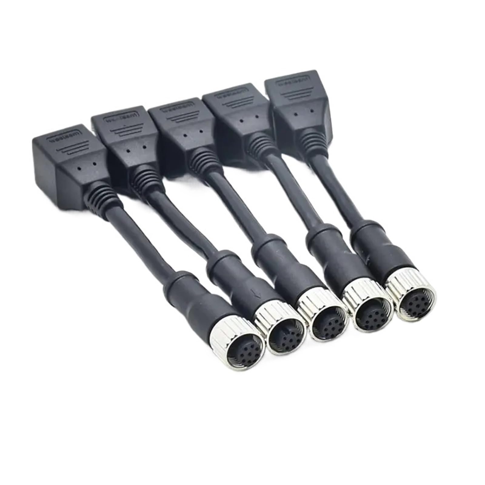 Connecteur étanche M12 8 broches vers RJ45, encodeur de type A vers capteur réseau femelle RJ45, codage A 8 broches vers connecteurs Rj45, 1 pièce(Customized)