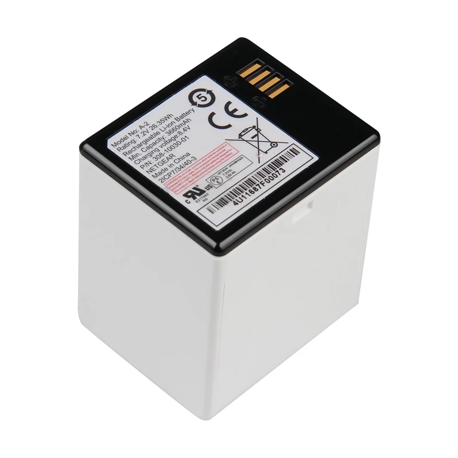 Batterie de remplacement, piles rechargeables 3660 mAh