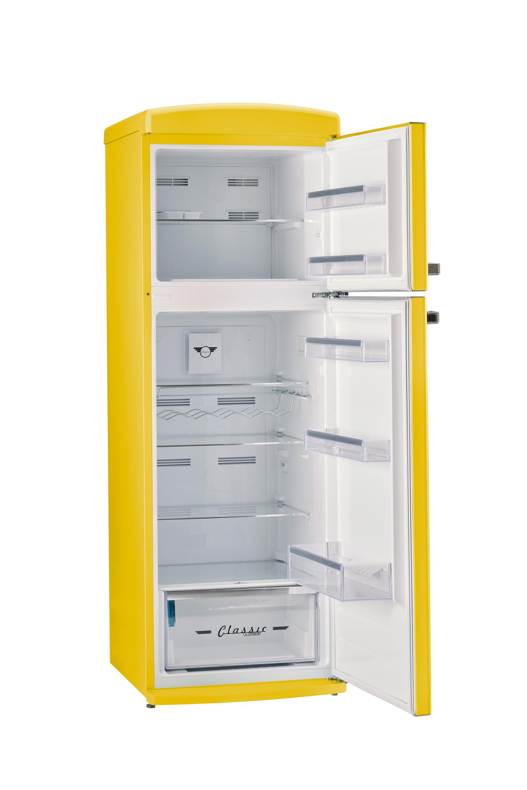 Unique Appliances Classic Retro 11 cu.ft. Top Freezer Refrigerator - Canary Yellow on Fridge.com