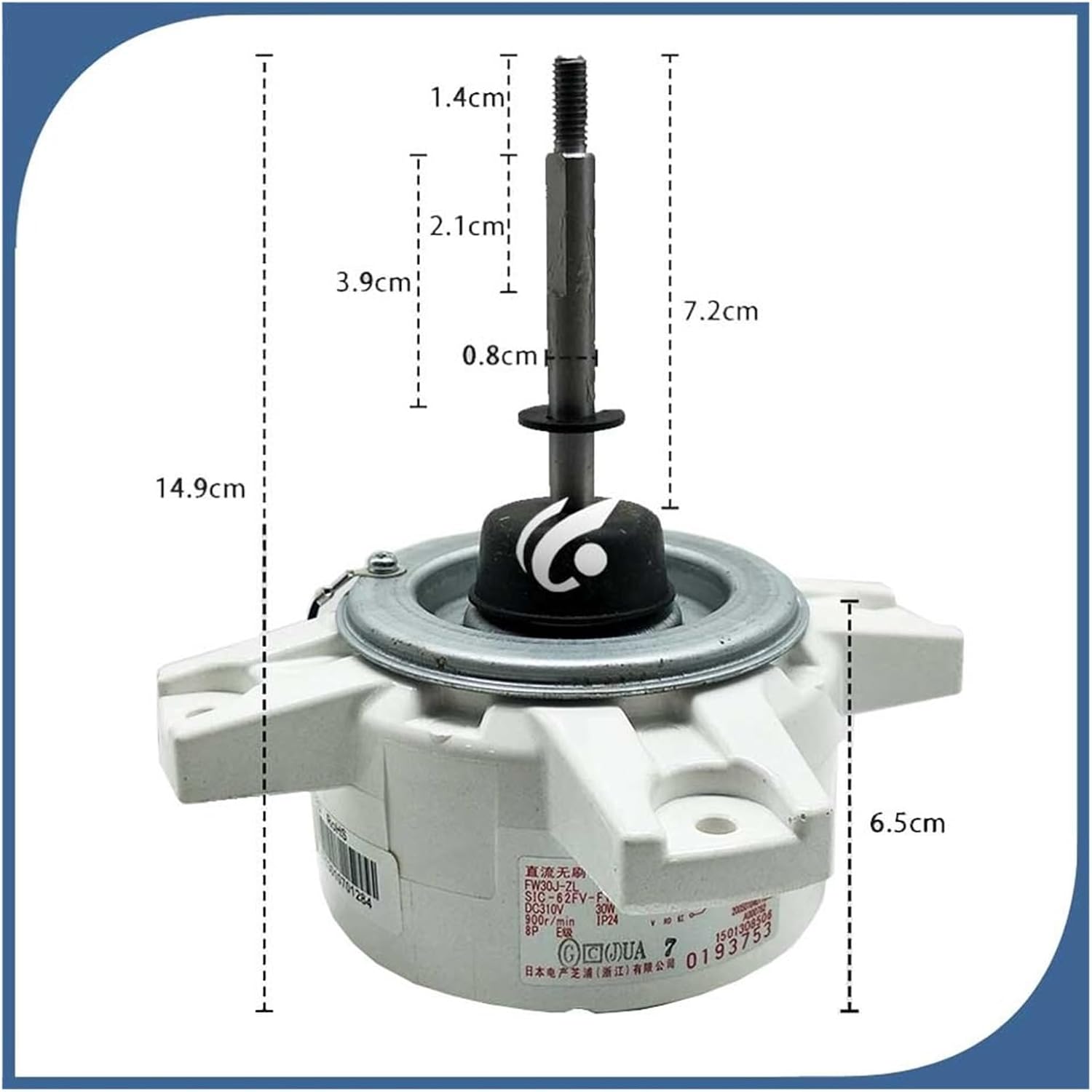 HEXEH Air Conditioner Motor FW30J-ZL ZWS30-J SIC-62FV-F130-4 Motor Fan