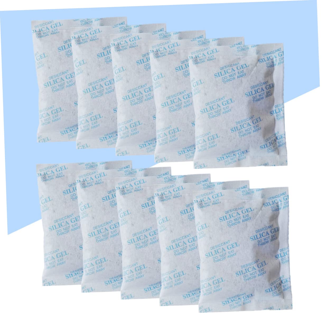 Déshumidificateur 100 Paquets 10g en Tissu Non Tissé Réutilisable Gel de Silice pour Absorption D'humidité Sûre Placards et Vêtements