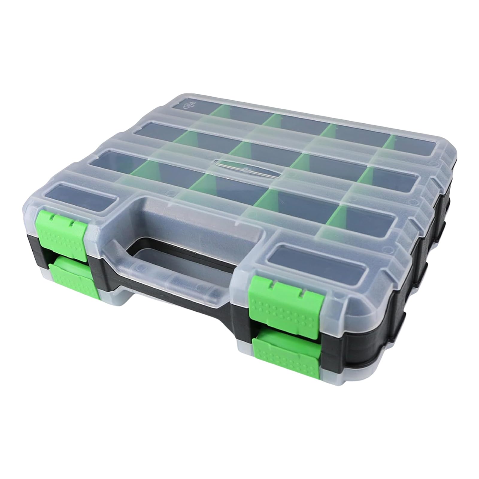 Kalttoy Tool Organizers, Small Parts Tool Box with Removable Compartments Double Side Box Organizers Hardware Storage Removable Compartment