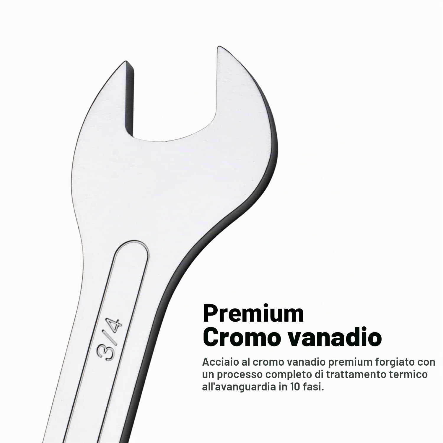 Capri Tools - Set di chiavi a testa aperta, super sottili, 6-19 mm, 7 pezzi