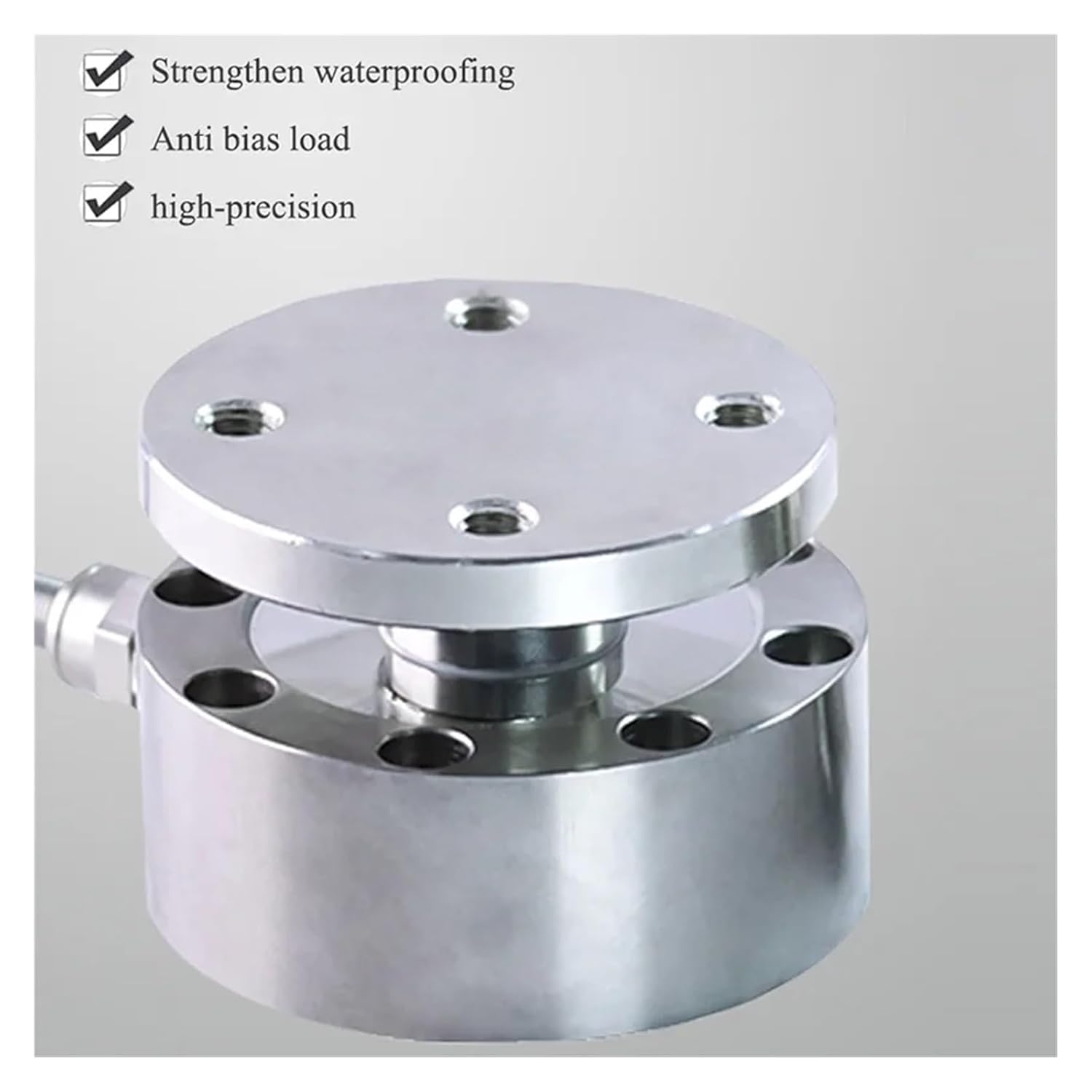 Spoke Type Force Sensor Compression Load Cell 100KG-10000KG High Precision Measuring Weight for Machine Hopper Scale for DIY Electronic(3000KG)
