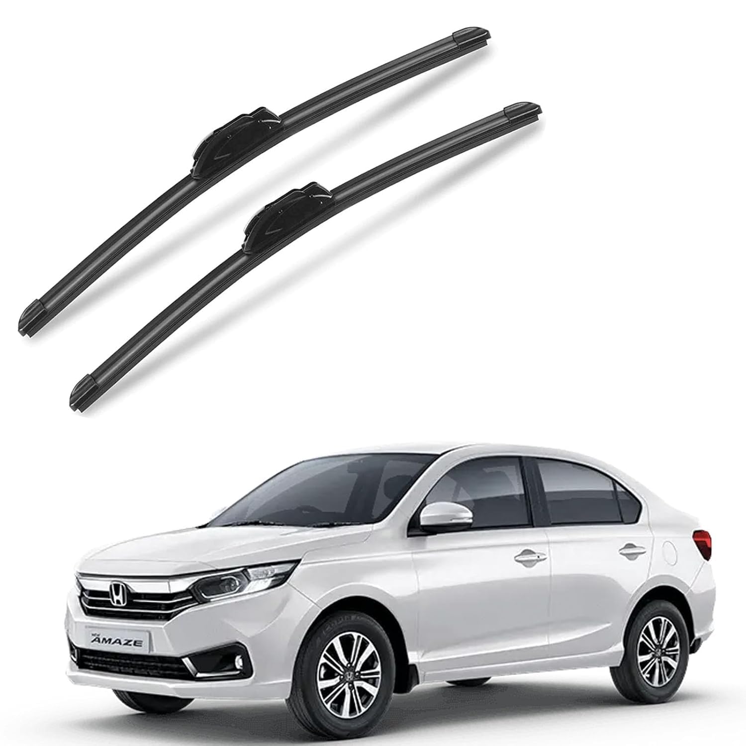 EAZYWHEELZ Front Windshield Frameless Wiper Blades Compatible for Honda Amaze – Premium Metal-Free Design – 22" + 15" Set-image-30