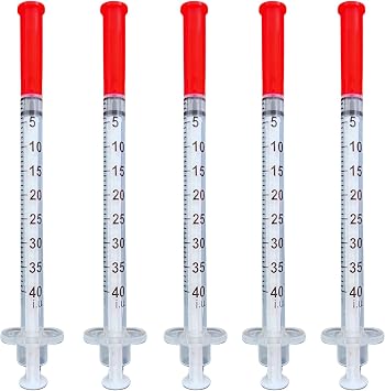 0.5ml 29g x 13mm Plastic Multiple Uses Measuring Tools U-40, Box/100, 40U05M2913