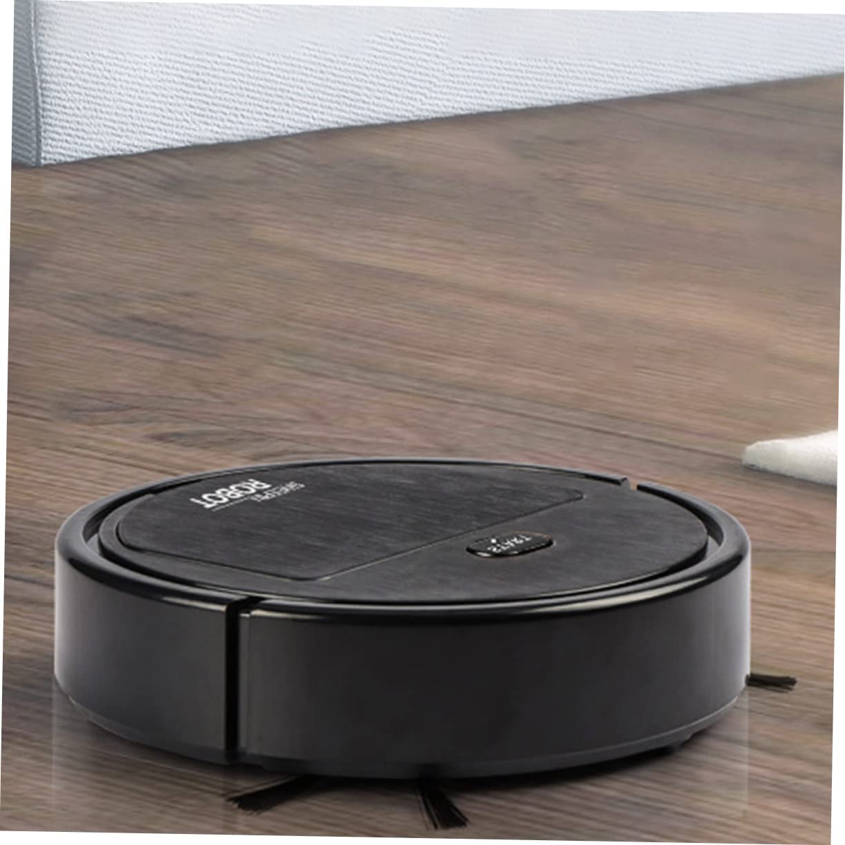 Holibanna Kleiner Staubsauger Roboter mit Wischfunktion Flacher Kehrroboter aus Kunststoff 1200mah Akku für Tierhaare und Staub im Haushalt
